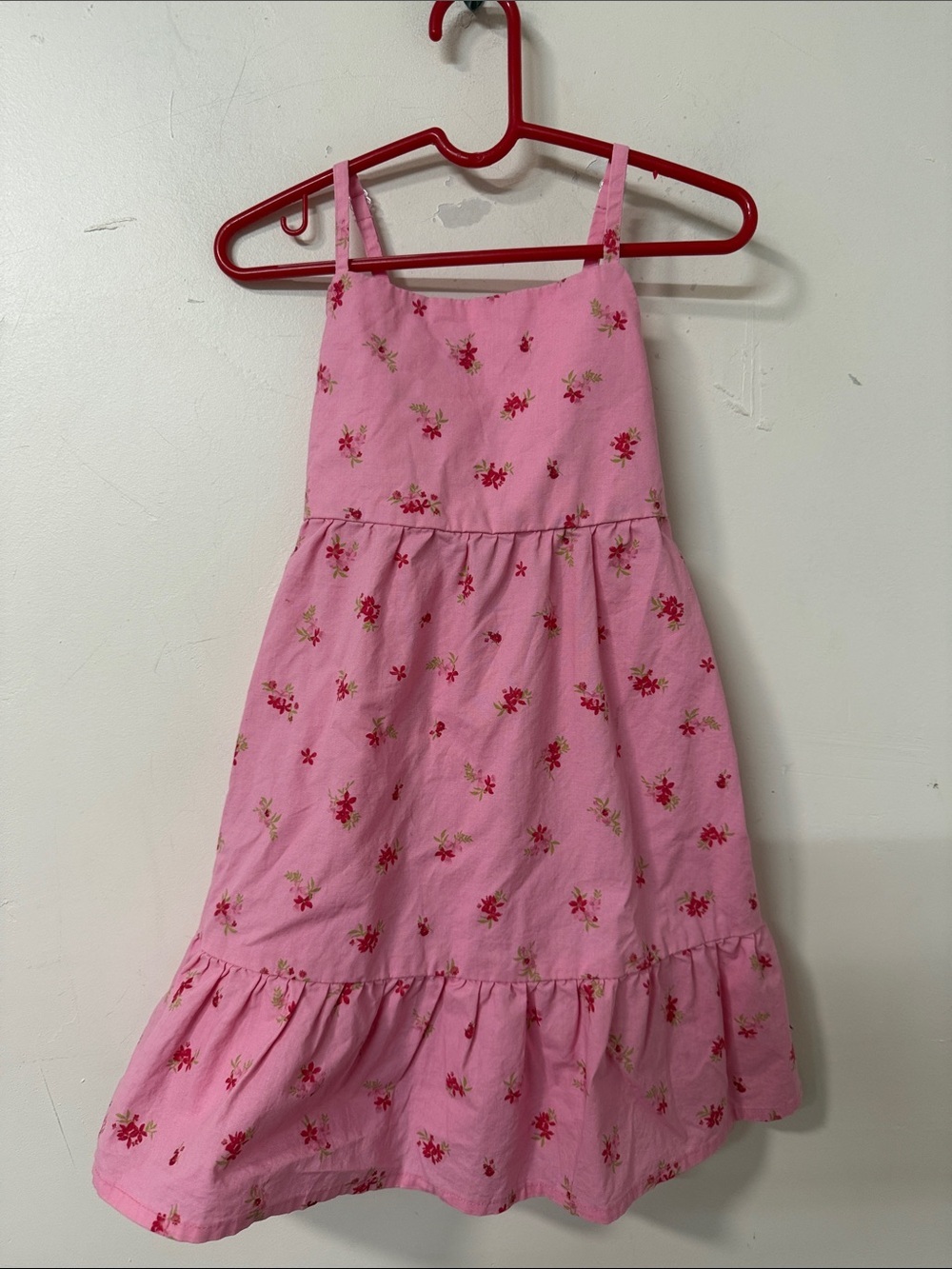 Girls' Pink Floral Sundress - Kids Dress